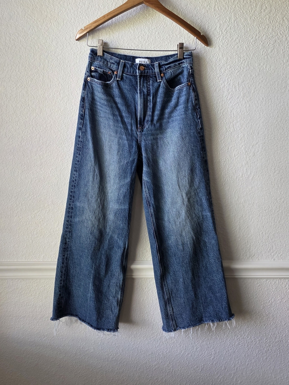 Pistola Lana crop high rise wide leg